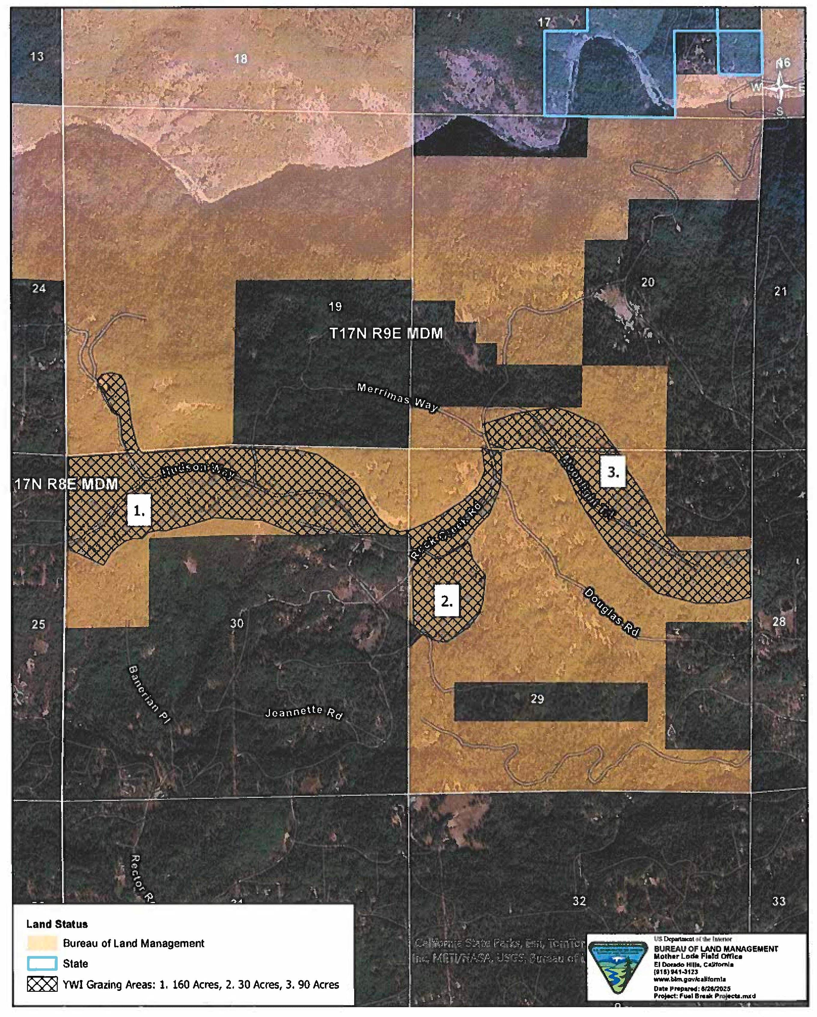 Round Mountain project map